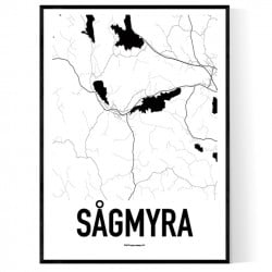 Sågmyra Karta Poster