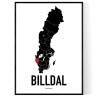 Billdal Heart Poster