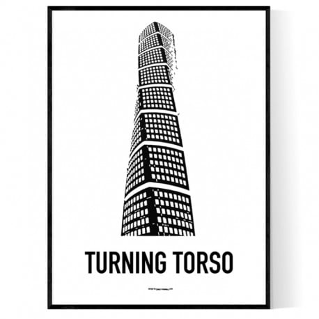 Turning Torso Draw Poster