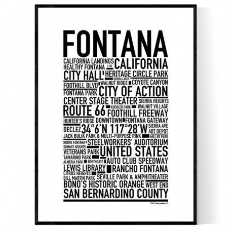 Fontana Poster