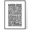 Garden Grove CA Poster