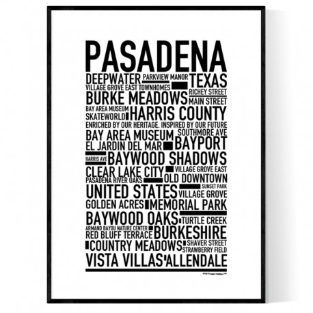 Pasadena TX Poster