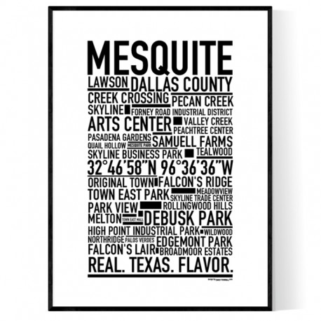 Mesquite TX Poster
