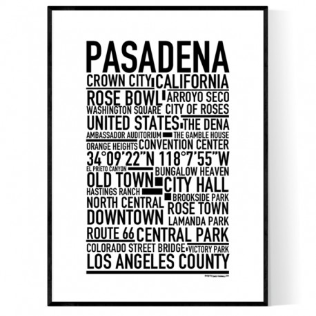 Pasadena CA Poster