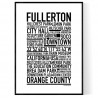 Fullerton CA Poster