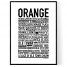 Orange CA Poster