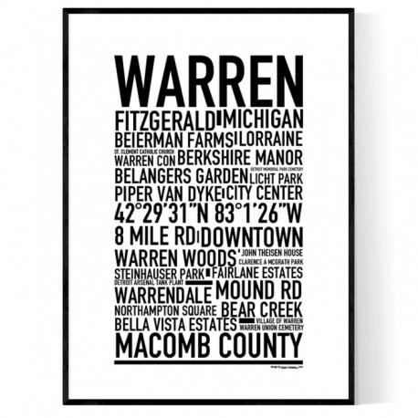 Warren MI Poster