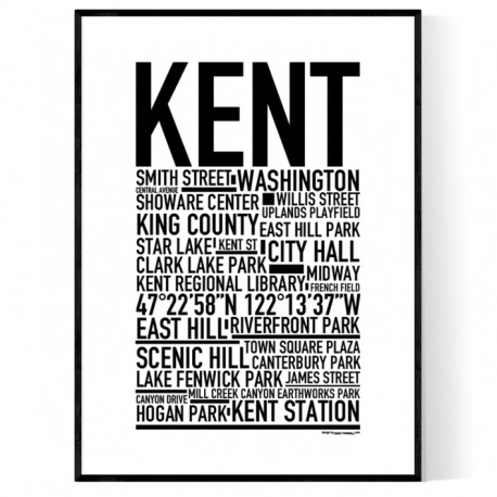 Kent WA Poster