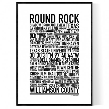 Round Rock TX Poster