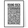 Round Rock TX Poster