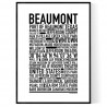 Beaumont Poster