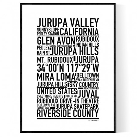 Jurupa Valley Poster