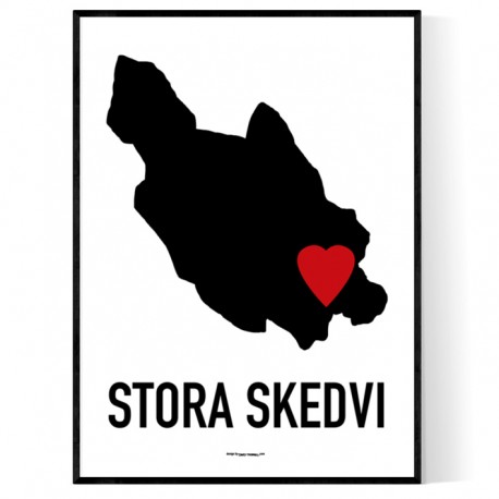 Stora Skedvi Heart Poster