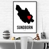 Sundborn Heart Poster