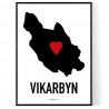 Vikarbyn Heart Poster