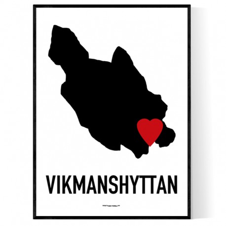 Vikmanshyttan Heart Poster