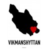 Vikmanshyttan Heart Poster