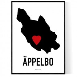 Äppelbo Heart Poster