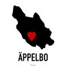 Äppelbo Heart Poster