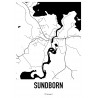 Sundborn Karta Poster