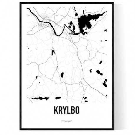 Krylbo Karta Poster