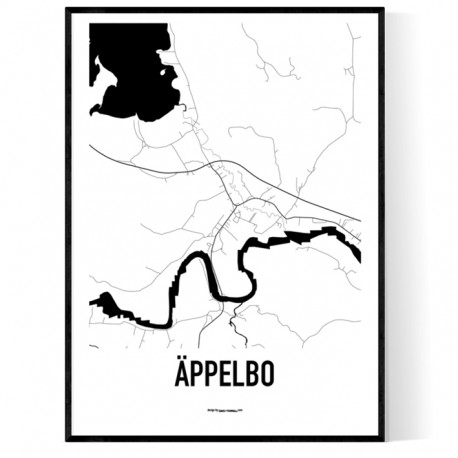 Äppelbo Karta Poster