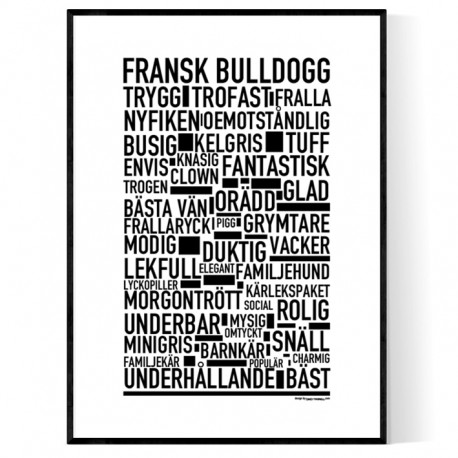 Bulldogg Poster. och text-posters online.