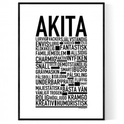 Akita Poster
