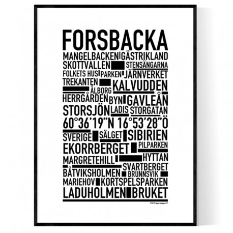 Forsbacka Poster