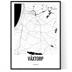 Våxtorp Karta Poster