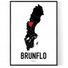 Brunflo Heart Poster
