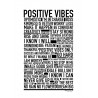 Positive Vibes Text Poster