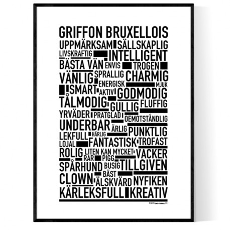 Griffon Bruxellois Poster