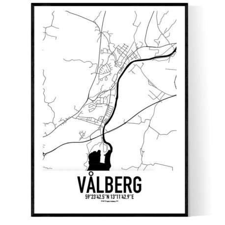 Vålberg Karta