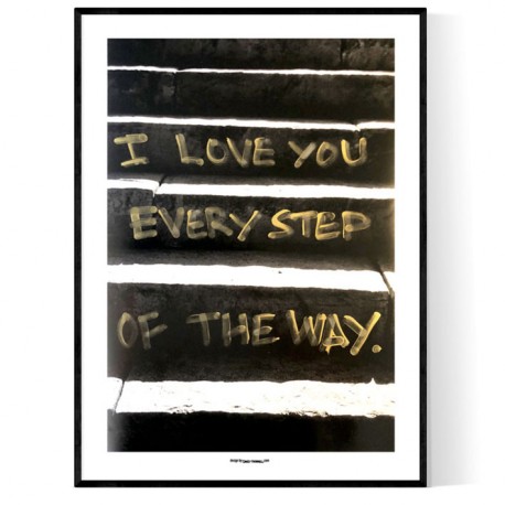 Every Step Gold Poster