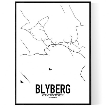 Blyberg Karta Poster