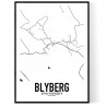 Blyberg Karta Poster