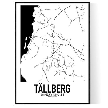 Tällberg Karta Poster