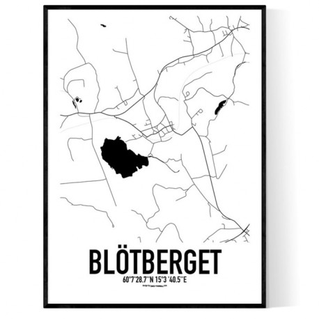 Blötberget Karta Poster