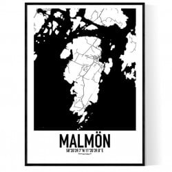 Malmön Karta Poster