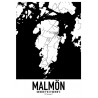 Malmön Karta Poster