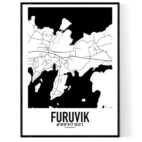 Furuvik Karta Poster. Hitta dina posters online hos Wallstars