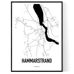 Hammarstrand Karta Poster
