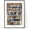 Leopard Hand Poster