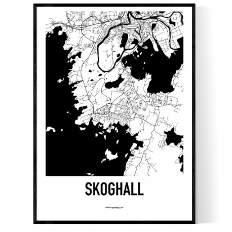 Skoghall Karta Poster. Hitta dina posters online hos Wallstars