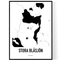Stora Blåsjön Karta