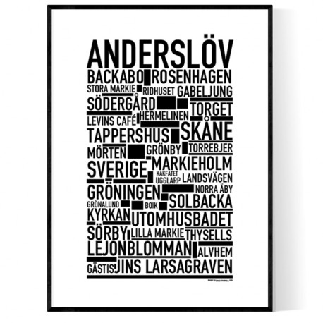 Anderslöv Poster