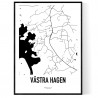 Västra Hagen Karta
