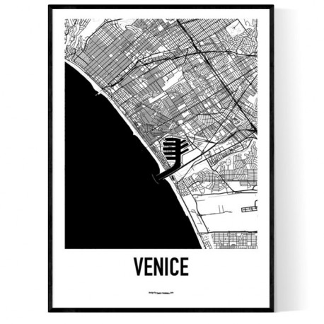 Venice CA Map Poster