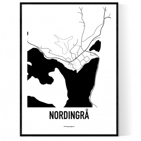 Nordingrå Karta Poster. Hitta dina posters online hos Wallstars